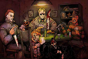 SLASHERS POKER HORROR CHARACTERS POSTER 166