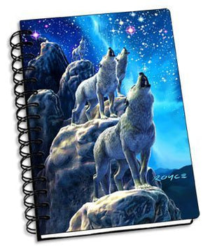 NOTEBOOK | WOLVES 3D MOVING NOTEBOOK SPIRO LENTICULAR