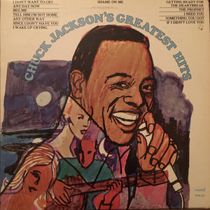 CHUCK JACKSON | CHUCK JACKSONS GREATEST HITS - BIT ROUGH - SEAM SPLIT - HOLE IN COVER