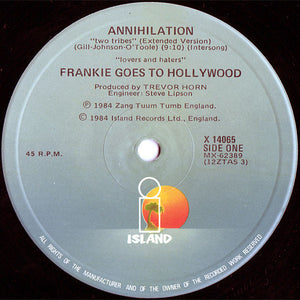 FRANKIE GOES TO HOLLYWOOD | ANNIHILATION / SURRENDER - 12 - FESTIVAL NON PICTURE SLEEVE