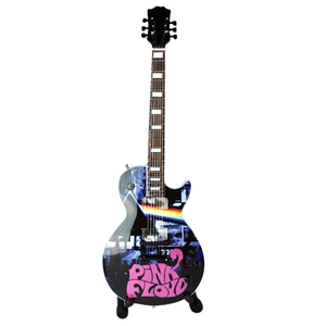 PINK FLOYD MINIATURE GUITAR FIGURINE  pink swirl