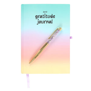 MINDFUL MOMENTS DAILY GRATITUDE JOURNAL AND AMETHYST PEN