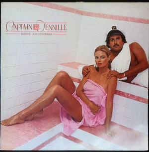 CAPTAIN AND TENNILLE | KEEPING OUR LOVE WARM - WRITING ON COVER - SEAM SPLIT