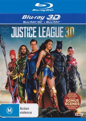MOVIE BLUACT | JUSTICE LEAGUE 3D (2018) (2BLU-RAY)