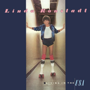 LINDA RONSTADT | LIVING IN THE USA - US GATEFOLD - STICKER ON COVER