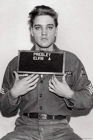 ELVIS PRESLEY ARMY MUGSHOT POSTER 515