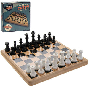 CHESS RETRO WOODEN GAME 20CM