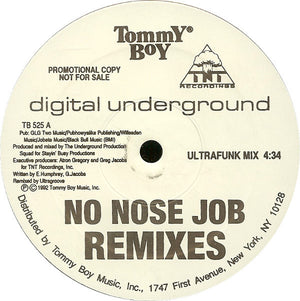 DIGITAL UNDERGROUND | NO NOSE JOB 12 - US C/W PICTURE SLEEVE