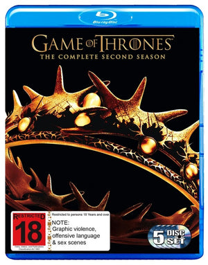 GAME OF THRONES | GAME OF THRONES SEASON 2 (5BLURAY)