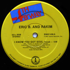 ERIC B AND RAKIM | KNOW YOU GOT SOUL 12 - US - GENERIC SLEEVE