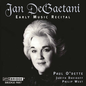 JAN DEGAETANI | EARLY MUSIC RECITAL