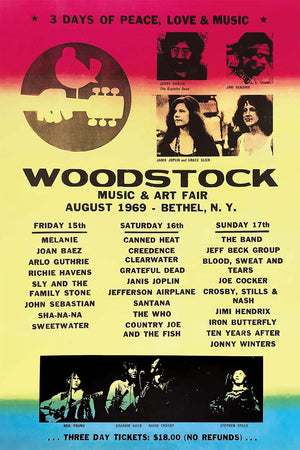WOODSTOCK RETRO EVENT POSTER 649