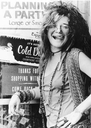 JANIS JOPLIN BLACK AND WHITE POSTER 405
