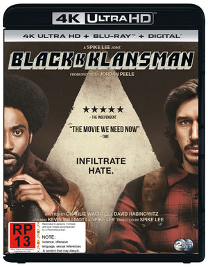 BLACKKKLANSMAN (4K ULTRA / BLU RAY)