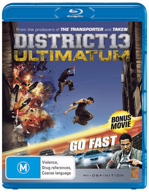 MOVIE AC | DISTRICT 13 - ULTIMATUM / GO FAST (BLU RAY)