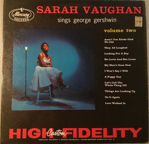 SARAH VAUGHAN | SARAH VAUGHAN SINGS GEORGE GERSHWIN VOL 2