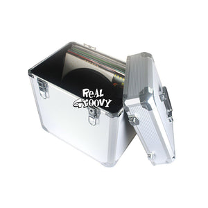 RECORD CARRY CASE ALUMINUM VINYL 12 INCH FLIGHT CASE