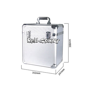 RECORD CARRY CASE ALUMINUM VINYL 12 INCH FLIGHT CASE