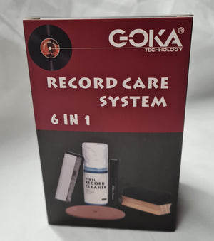 VINYL RECORD CARE SET (6 IN 1)  WOOD DELUXE GK-R59