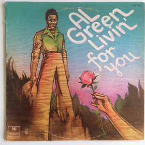 AL GREEN | LIVIN FOR YOU - US - WRITING ON COVER AND LABEL