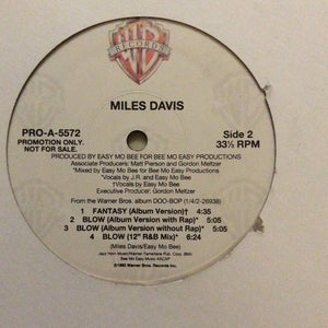 MILES DAVIS | BLOW / FANTASY 12 - PROMO
