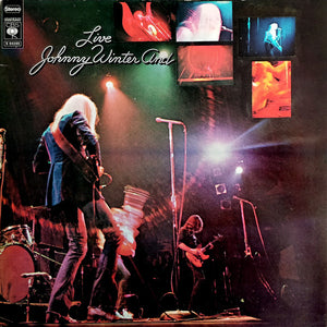 JOHNNY WINTER | LIVE JOHNNY WINTER AND - STICKER ON COVER