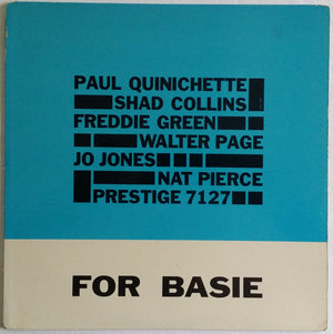 PAUL QUINICHETTE / VARIOUS | FOR BASIE - PLAYS WELL