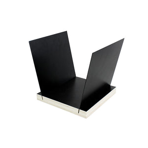 VINYL RECORD V-SHAPE STAND BLACK METAL SELF ASSEMBLY GK-R40F