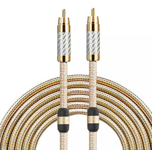 SUBWOOFER RCA CABLE 2M LENGTH