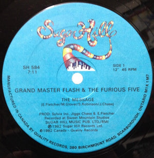 GRANDMASTER FLASH AND THE FURIOUS 5 | MESSAGE 12 - US - GENERIC SLEEVE - WRITING ON LABEL AND SLEEVE