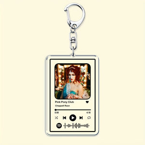 CHAPPELL ROAN SONG KEYRING PINK PONY CLUB ACRYLIC