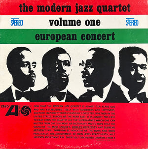 MODERN JAZZ QUARTET | EUROPEAN CONCERT VOL 1 - USA STEREO