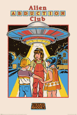 ALIEN ABDUCTION CLUB POSTER STEVEN RHODES 298