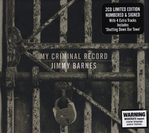 JIMMY BARNES | MY CRIMINAL RECORD (2CD NUMBERED SIGNED INSERT) (DIGI)