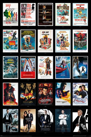JAMES BOND 25 FILMS POSTER 473
