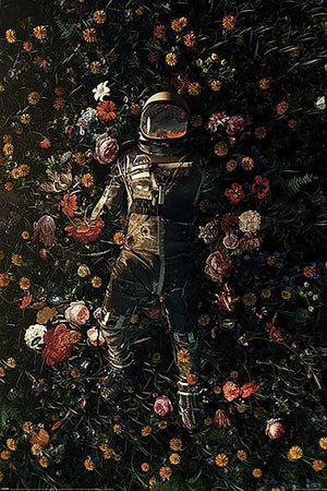 NICEBLEED ASTRONAUT FLOWERS POSTER 378