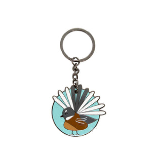 PIWAKAWAKA ENAMEL FANTAIL KEYRING