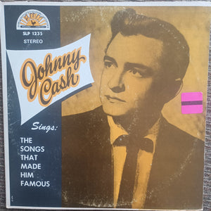 JOHNNY CASH | SINGS THE SONGS THAT MADE HIM FAMOUS - US - BIT ROUGH - SEAM SPLIT