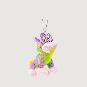 TANIWHA PLUSH KEYRING PURPLE WHAKAMA