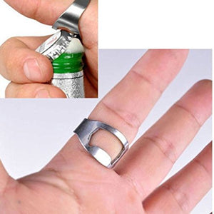 BOTTLE OPENER RING SILVER ASSORTED SIZES 8-13 (SINGLE)