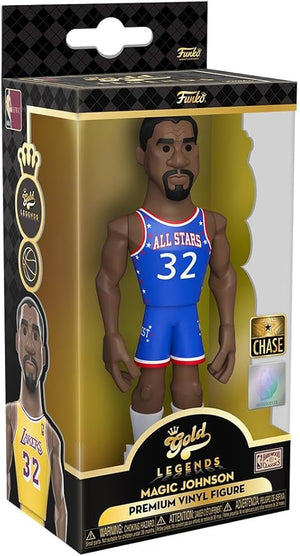MAGIC JOHNSON LEGENDS CHASE EDITION VINYL GOLD 5" FIGURE LAKERS