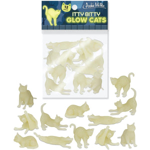 ITTY BITTY GLOW IN THE DARK CATS 12 PACK POT PLANT PALS