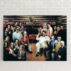 MOBSTERS MEETING POSTER 464 SCARFACE GODFATHER GOODFELLAS