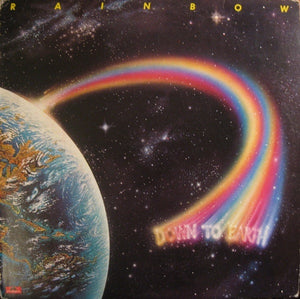RAINBOW | DOWN TO EARTH - US - STICKER ON COVER