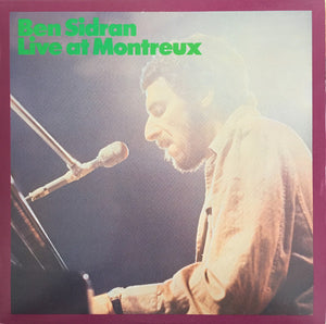 BEN SIDRAN | LIVE AT MONTREUX - US PRESSING - WRITING ON COVER
