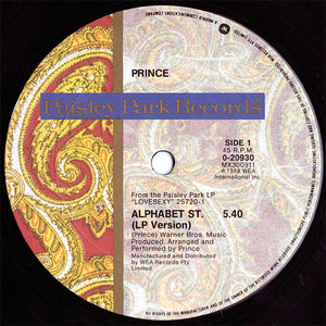 PRINCE | ALPHABET ST - 12 INCH - GENERIC GOVER - BLEACHED