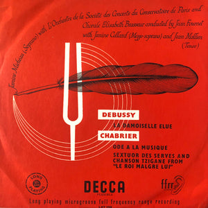 DEBUSSY / CHABRIER | LA DAMOISELLE ELUE - ODE A LA MUSIQUE ETC - MICHEAU LORCHESTRE DE LA SOCIETE DES CONCERTS DU CONSERVATOIRE
