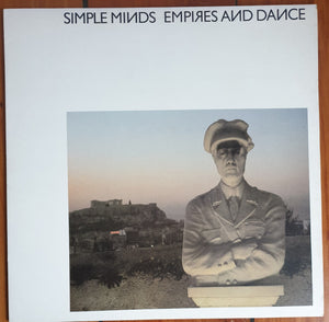 SIMPLE MINDS | EMPIRES AND DANCE - STICKER ON LABEL AND BACK COVER