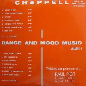 PAUL PIOT | CHAPPELL DANCE AND MOOD MUSIC VOL 4