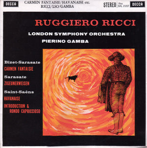 BIZET-SARASATE / SARASATE / SAINT-SAENS | CARMEN FANTAISIE / ZIGEUNERWEISEN / HAVANAISE / INTRODUCTION AND RONDO CAPRICCIOSO - RICCI LSO GAMBA ED3 NON GROOVED